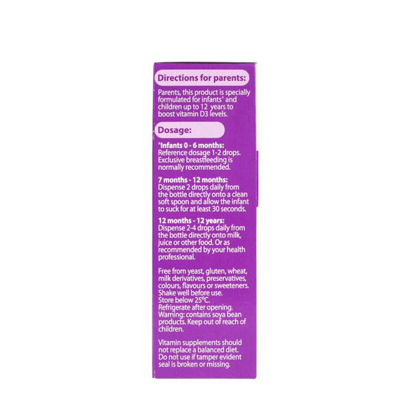 Nature's Way Kids Smart Infant Drops VD3 - Bổ sung Vitamin D3 cho bé (13ml)