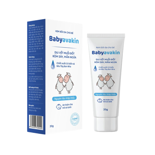 Kem bôi da cho bé Babyavakin 20g (dịu vết muỗi đốt, rôm sảy, mẫn ngứa)