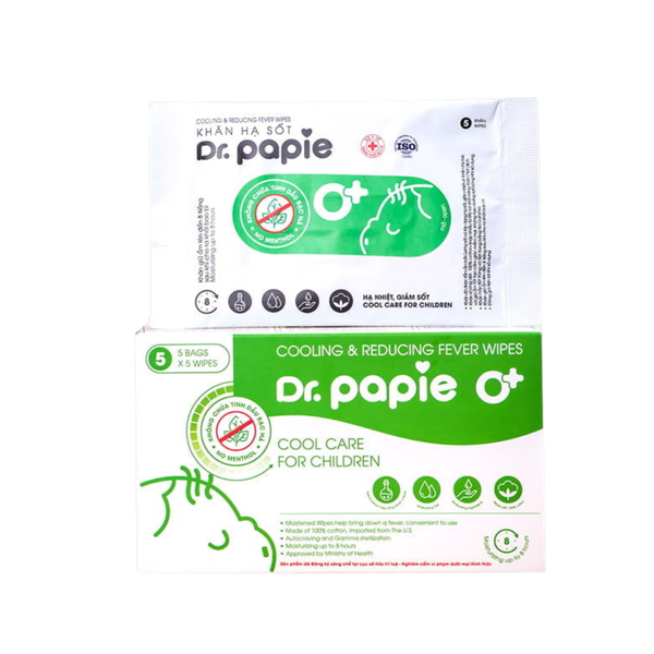 Khăn hạ sốt Dr.Papie 0+