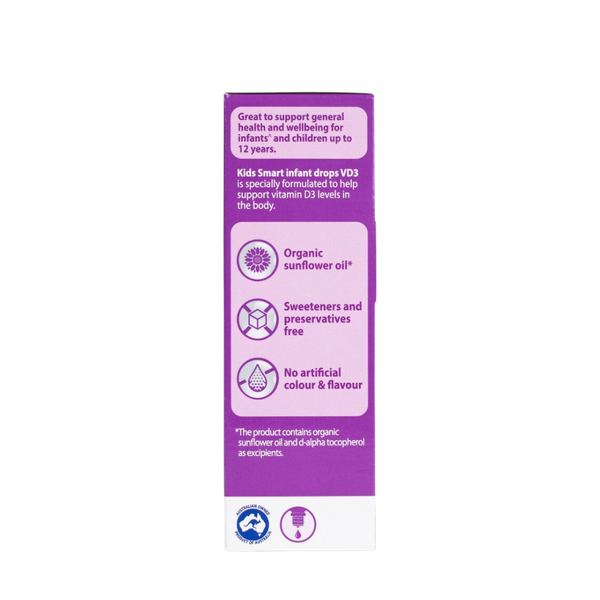 Nature's Way Kids Smart Infant Drops VD3 - Bổ sung Vitamin D3 cho bé (13ml)