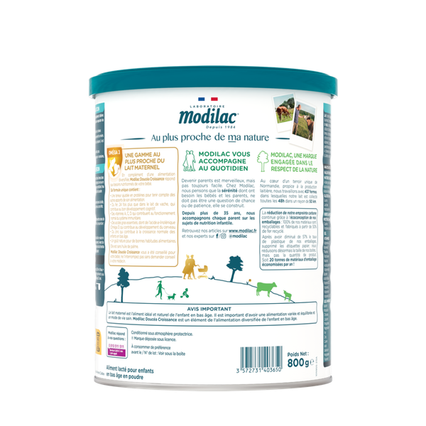 Sữa Modilac Doucéa số 3 (800g) cho bé từ 12-36 tháng tuổi