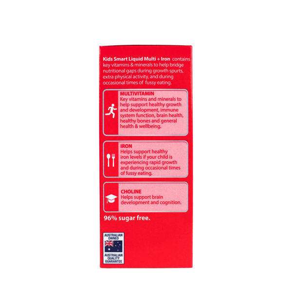 Nature's Way Kids Smart Multi Iron Liquid - Vitamin tổng hợp và sắt 200ml