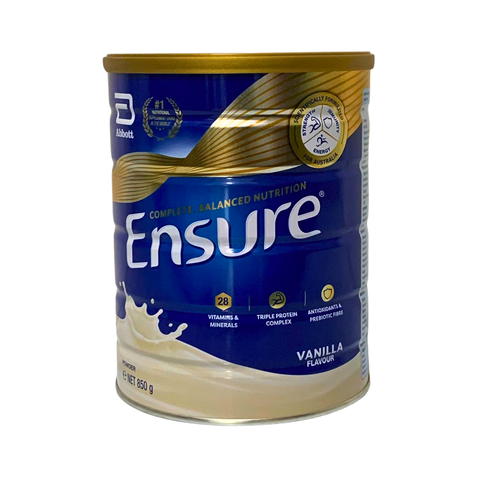 Sữa bột Ensure Gold Abbott Úc hương vani 850g