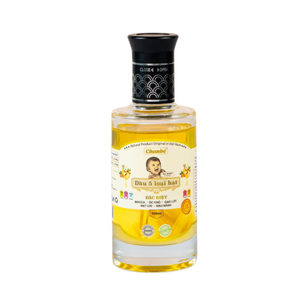 Dầu 5 loại hạt ăn dặm Chan Bé 100ml