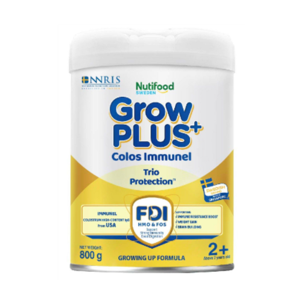 Sữa Nutifood Grow PLUS+ vàng 2+ (800g) cho bé trên 2 tuổi