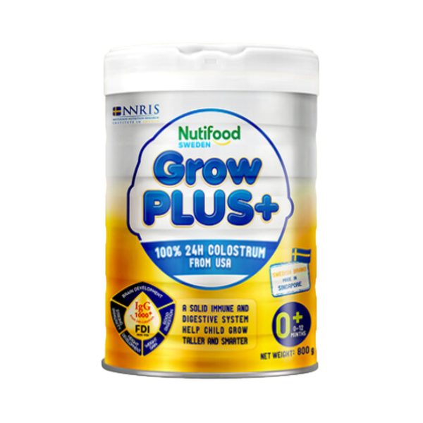 Sữa Nutifood Grow PLUS+ vàng 0+ (800g) cho bé từ 0-12 tháng