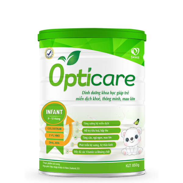 Sữa Opticare (850g) cho bé từ 0-12 tháng tuổi