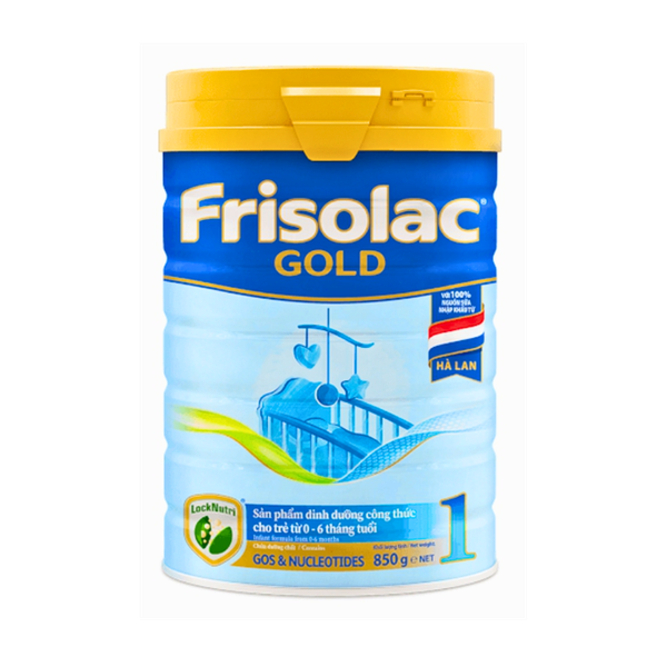 Sữa Frisolac Gold số 1 (850g) cho bé từ 0-6 tháng tuổi
