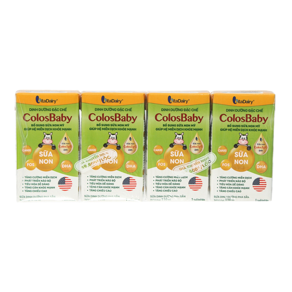 Sữa BPS ColosBaby Gold 110ml cho bé trên 1 tuổi (lốc 4 hộp)