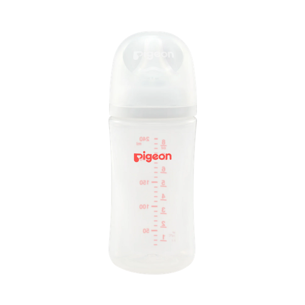 Bình sữa Pigeon PP Plus WN3 240ml trơn