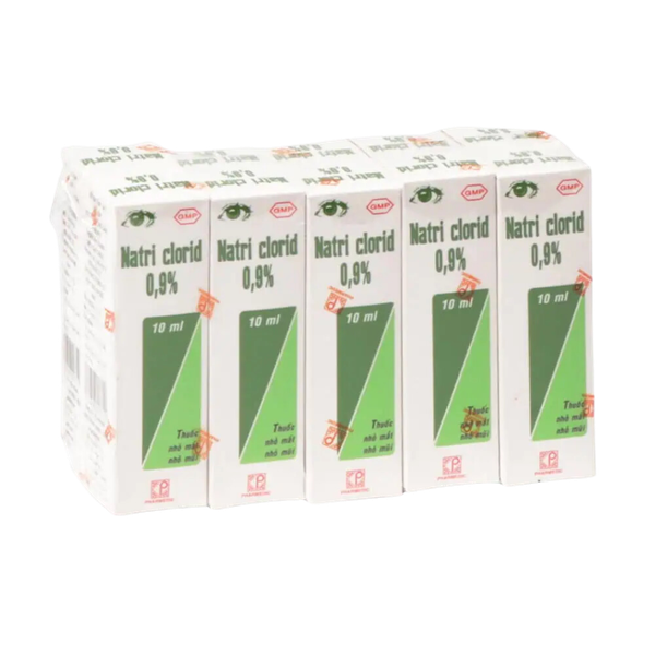 Dung dịch nước muối sinh lý nhỏ mắt Natri Clorid 0,9%