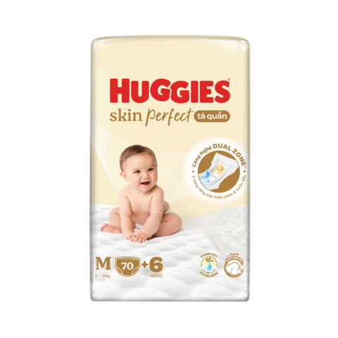 Tã Huggies Quần Skin Perfect M-70+6 (6 - 11 Kg)