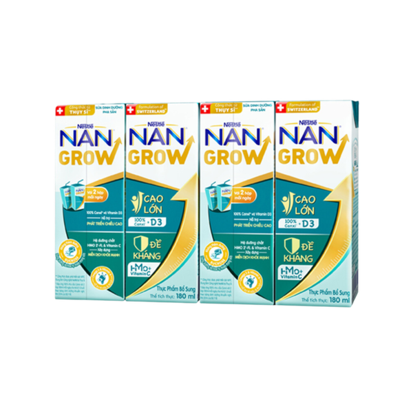 Sữa BPS Nan Grow 180ml cho bé trên 1 tuổi (bán theo lốc, thùng 6 lốc)