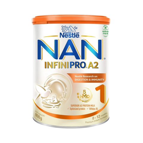 Sữa Nan InfiniPro A2 số 1 (800g) cho bé từ 0-12 tháng tuổi (mới 6HMO; mẫu cũ 5HMO giá 699K)