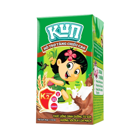 Sữa Kun Socola lúa mạch 110ml (lốc 4 hộp)