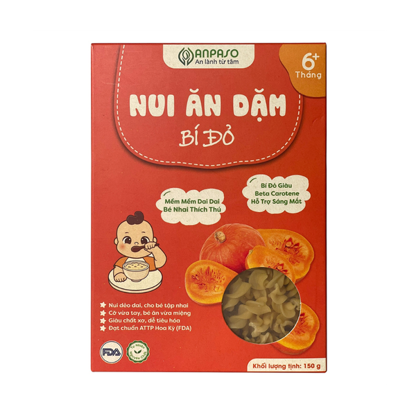 Nui ăn dặm bí đỏ ANPASO 150g