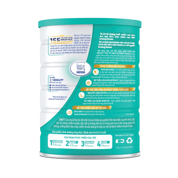 Sữa Nan Optipro Plus số 4 (1,5 kg) cho bé từ 2-6 tuổi