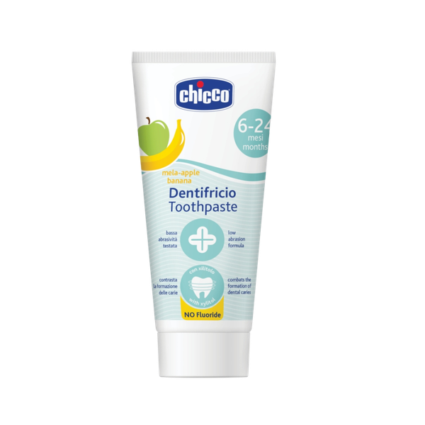 Kem đánh răng Chicco hương chuối - táo 6m+