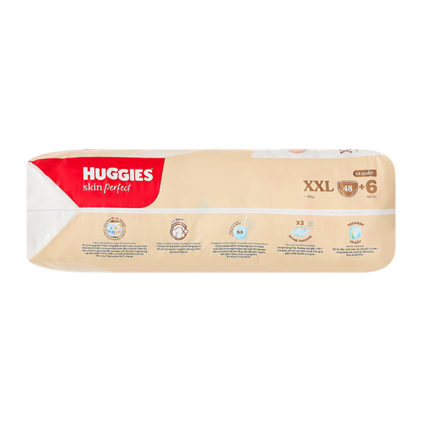 Tã Huggies Quần Skin Perfect XXL-48+6 (> 15 Kg)