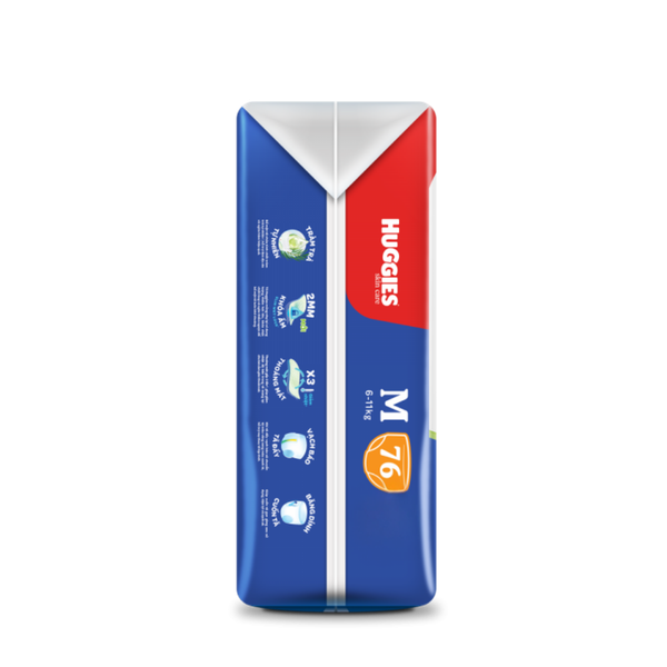 Tã Huggies Quần Skin care M-76 (6 - 11 Kg)