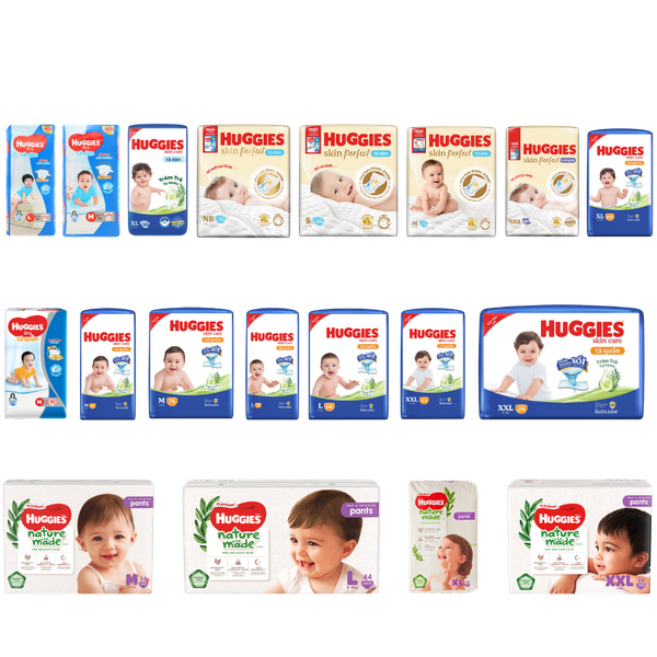 Tã Huggies Quần Skin care M-76 (6 - 11 Kg)