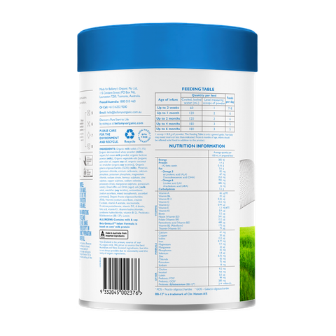 Sữa Bellamy’s Organic đạm A2 số 1 (800g) cho bé từ 0-6 tháng tuổi