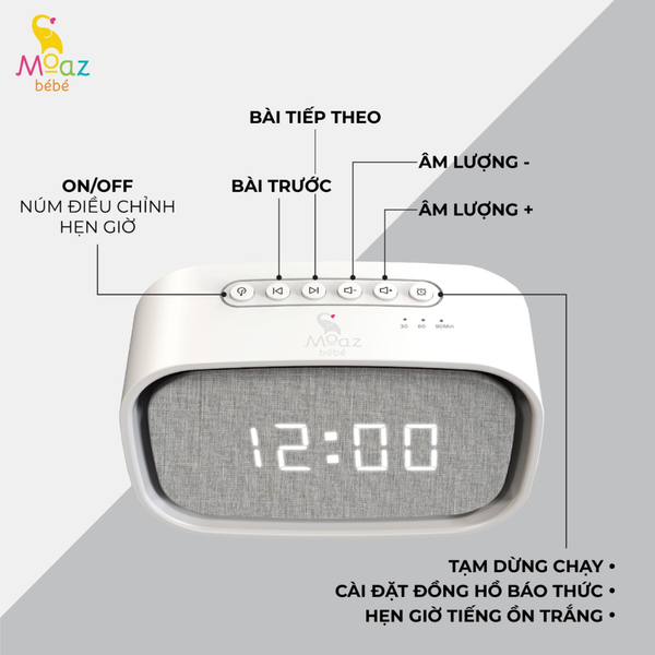 Máy tạo tiếng ồn trắng Moaz bebe MB-057
