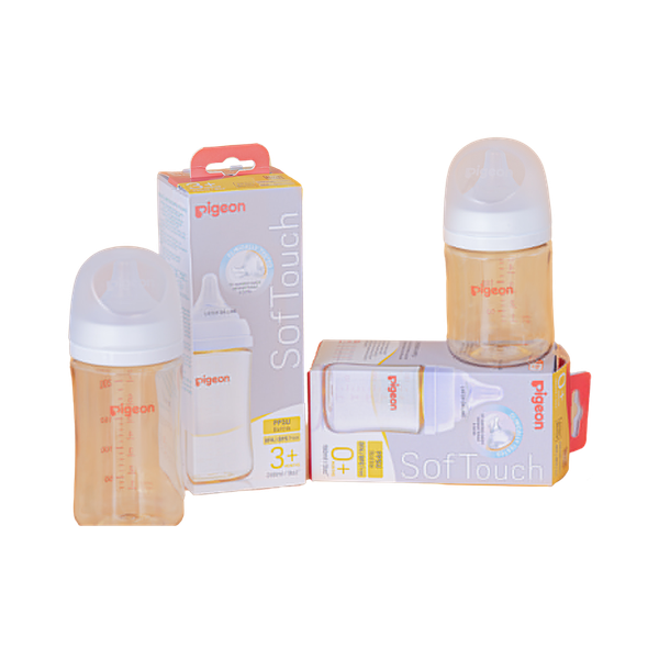 Bình sữa Pigeon PPSU Plus WN3 160ml trơn
