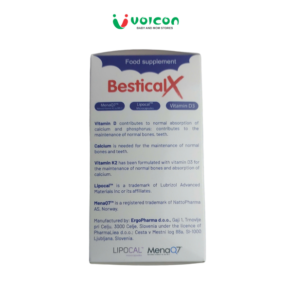 Canxi Bestical X - canxi sinh học dạng viên