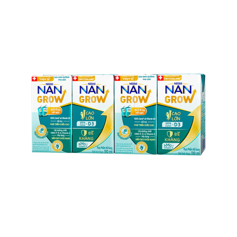 Sữa BPS Nan Grow 110ml cho bé trên 1 tuổi (bán theo lốc, thùng 9 lốc)