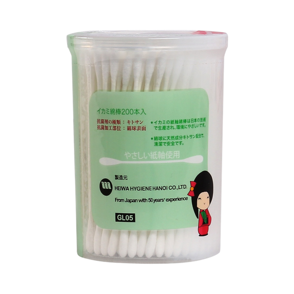 Tăm bông trẻ em Ikami xanh lá