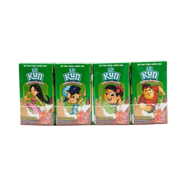 Sữa Kun Socola lúa mạch 110ml (lốc 4 hộp)