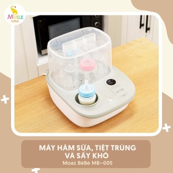 Máy tiệt trùng sấy khô và hâm sữa Moaz Bebe MB-005