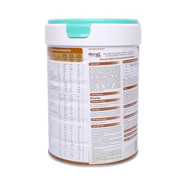 Sữa Hismart NZ số 2 (800g) cho bé 6-12 tháng tuổi (mẫu mới)