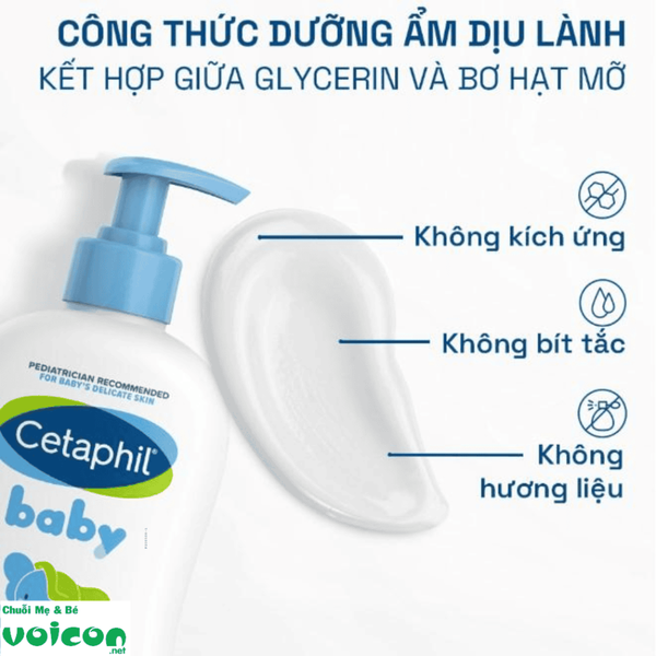 Cetaphil baby daily lotion 400ml (sữa dường da hàng ngày cho bé)