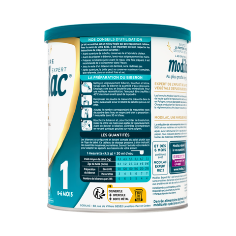 Sữa Modilac Expert Riz số 1 (800g) cho bé từ 0-6 tháng tuổi