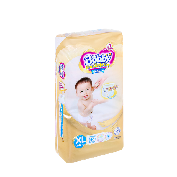 Tã Bobby Quần Extra Soft Dry XL-46 (12 - 17 kg)