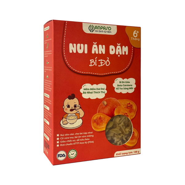 Nui ăn dặm bí đỏ ANPASO 150g