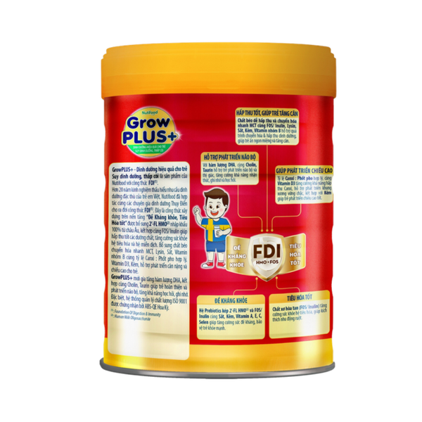 Sữa Nutifood Grow PLUS+ đỏ (900g) cho bé trên 1 tuổi