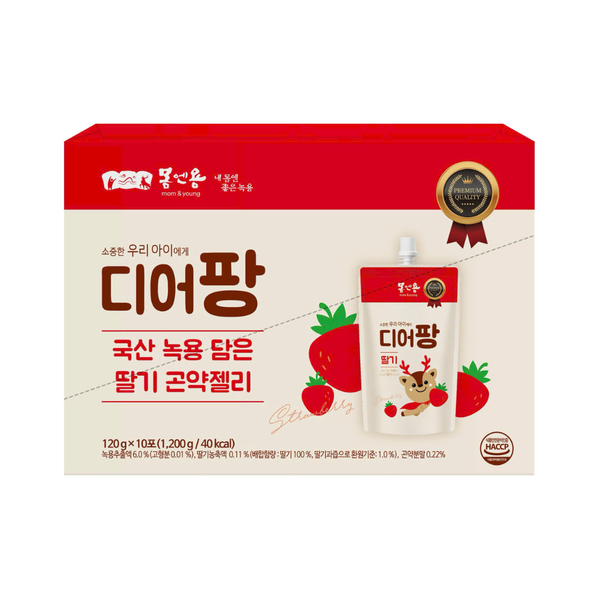 Nước thạch nhung hươu Deer Pang vị dâu (từ 12m, 6% gạc hươu non)