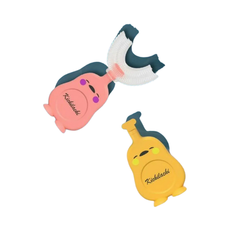 Bàn chải đánh răng chữ U Silicon Kichilachi (có tay cầm)