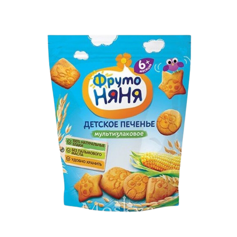 Bánh ăn dặm Fruto Nga vị ngũ cốc, bắp 120g (6m+, túi zip)