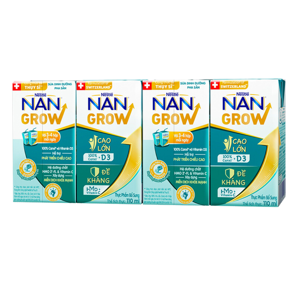 Sữa BPS Nan Grow 110ml cho bé trên 1 tuổi (thùng 36 hộp tặng 12 hộp)