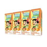 Sữa Kun trái cây hương cam có thạch 170ml (lốc 4 hộp)
