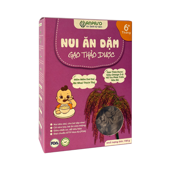 Nui ăn dặm gạo thảo dược ANPASO 150g