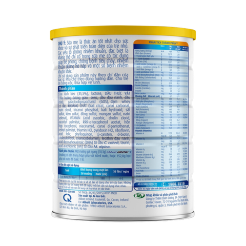 Sữa Abbott Grow 2 (900g) cho bé từ 6-12 tháng tuổi