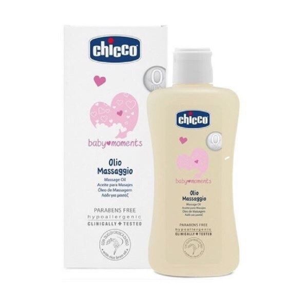 Dầu massage chiết xuất cám gạo Chicco 200ml (0m+)