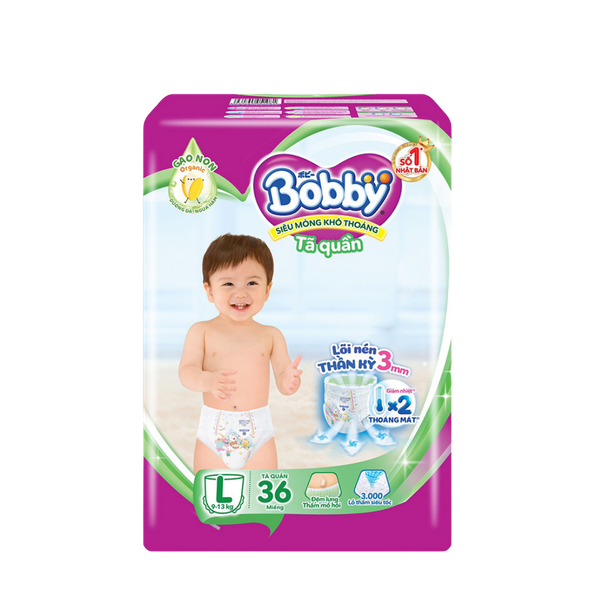 Tã Bobby Quần L-36 ( 9 - 13 kg )