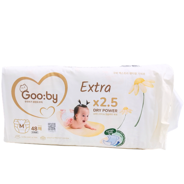 Tã Gooby Extra Ngày Dán M-50 (cũ M-48) (6 - 11 kg)