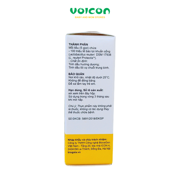 Men Vi Sinh BioGaia Protectis (Lọ 5ml)